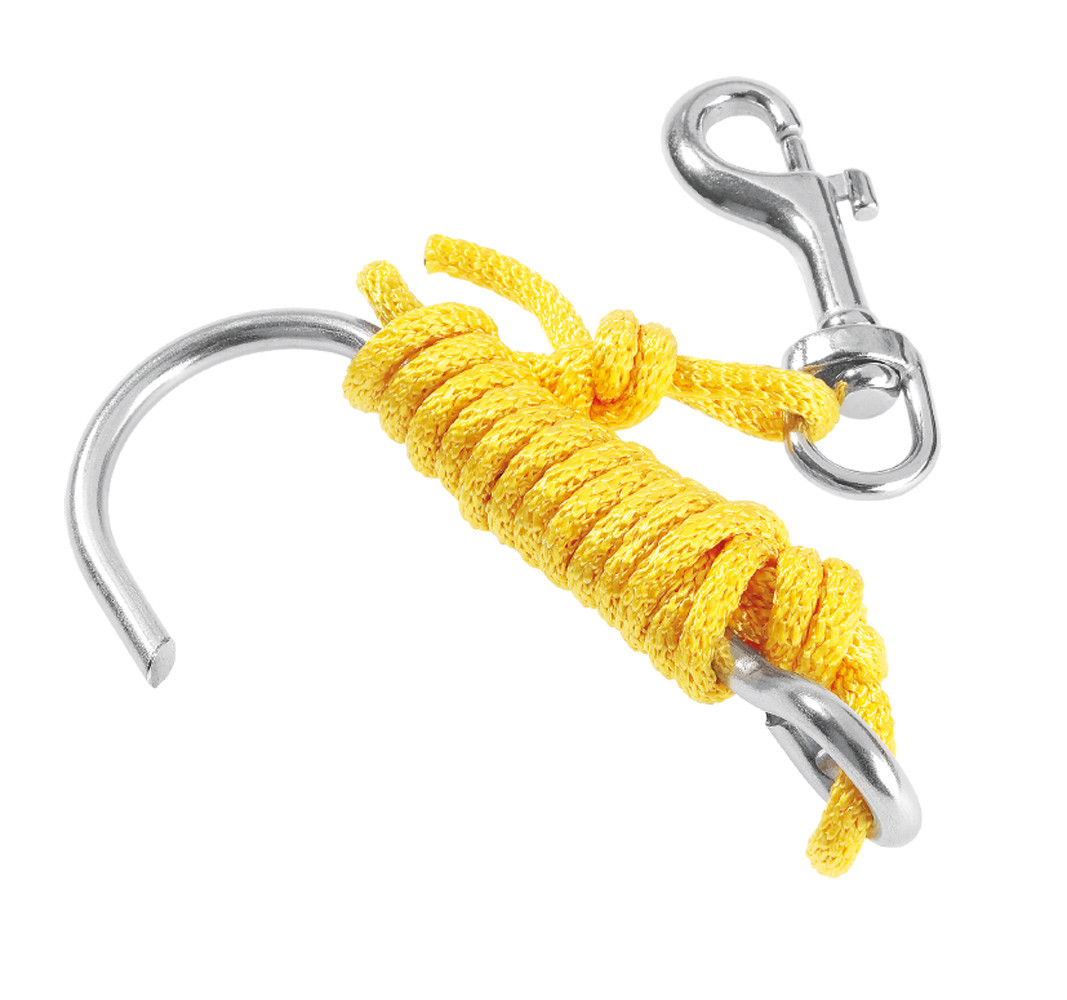 Scubapro Riffhaken mit Metall Karabiner und Linie 